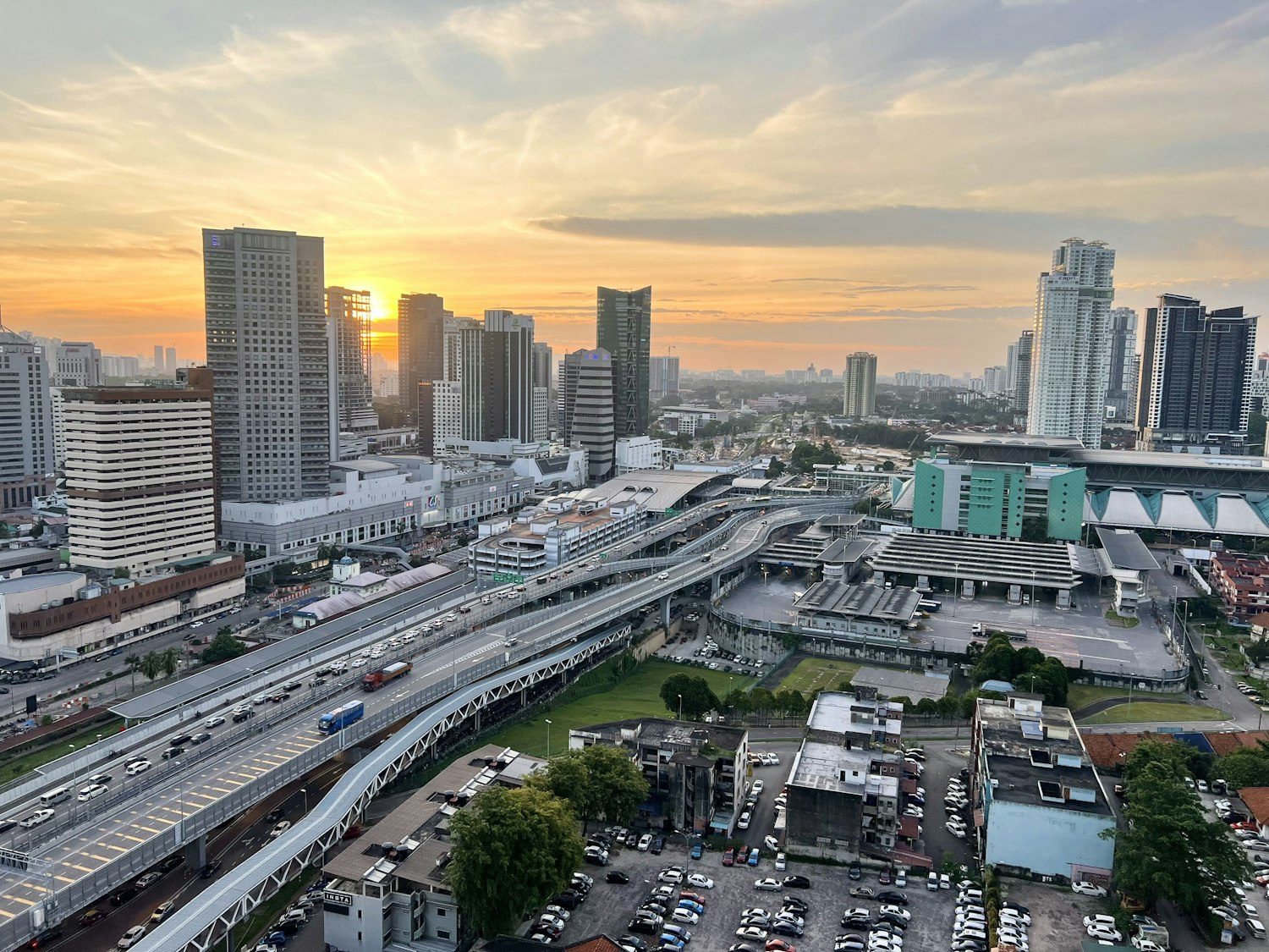 Johor Bahru city skyline